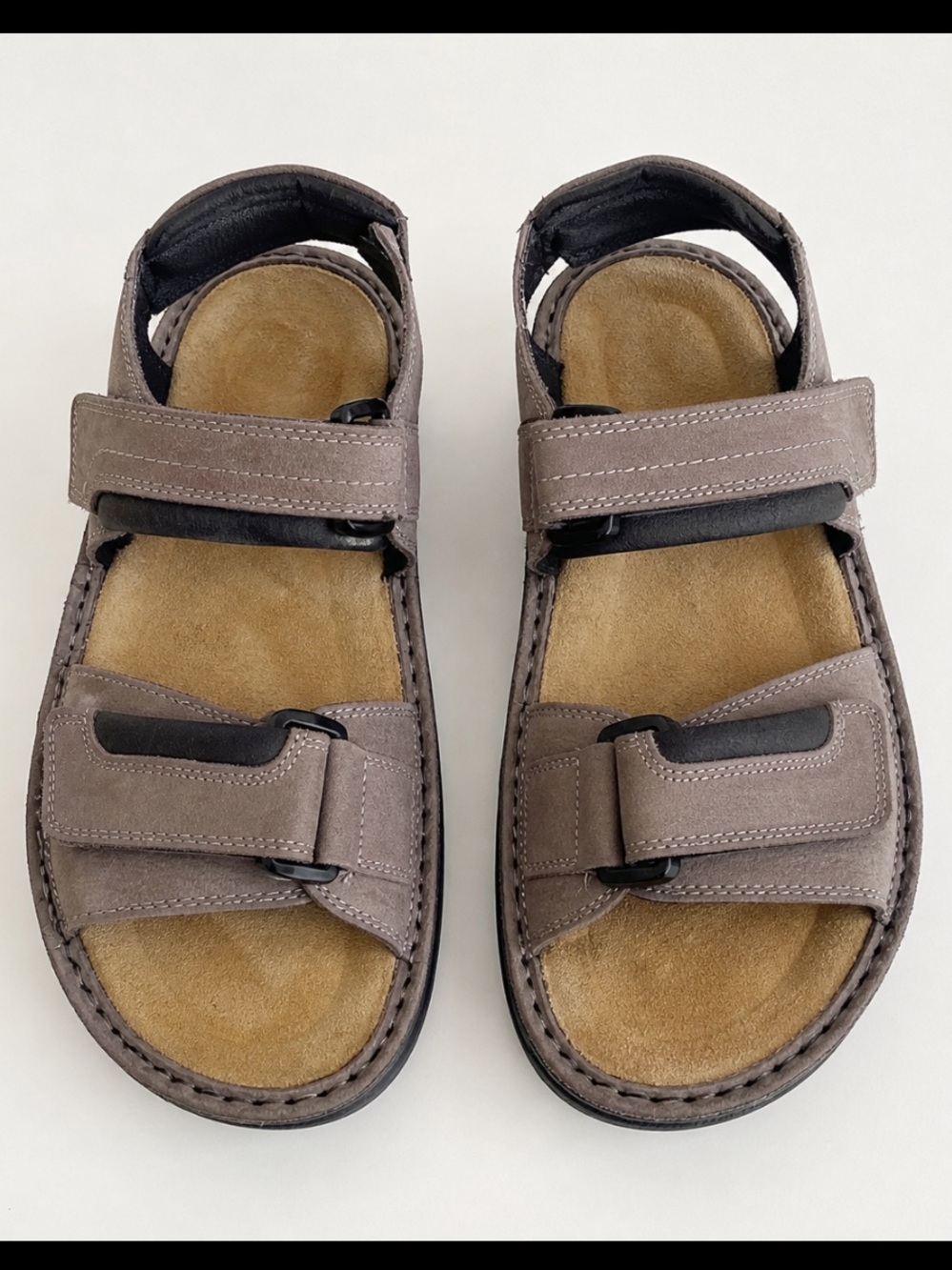 Naot Lappland Sandals Mens 40 Brown Suede Slingback Strap Comfort Shoe Gorpcore